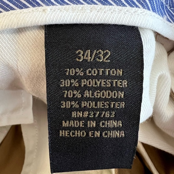 Axist Mens Dress Pants - Corporate‎ Khaki (34Wx 32) Cotton Blend - Khaki - New - Picture 8 of 12